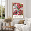 Vintage Humming Bird William Morris Style  Print For Living Room