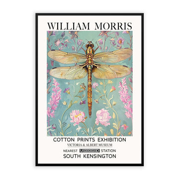 Dragonfly, Vintage William Morris Style Print