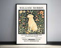 labrador print, Vintage William Morris Dog Print For Dog Lovers