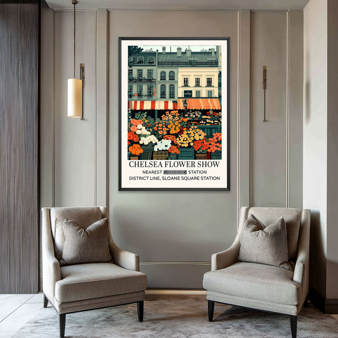 Chelsea Flower Show 18 - Sloan Square Art Print