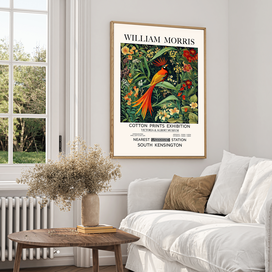 Tropical Bird Wall Art – Vintage Botanical & Floral Print
