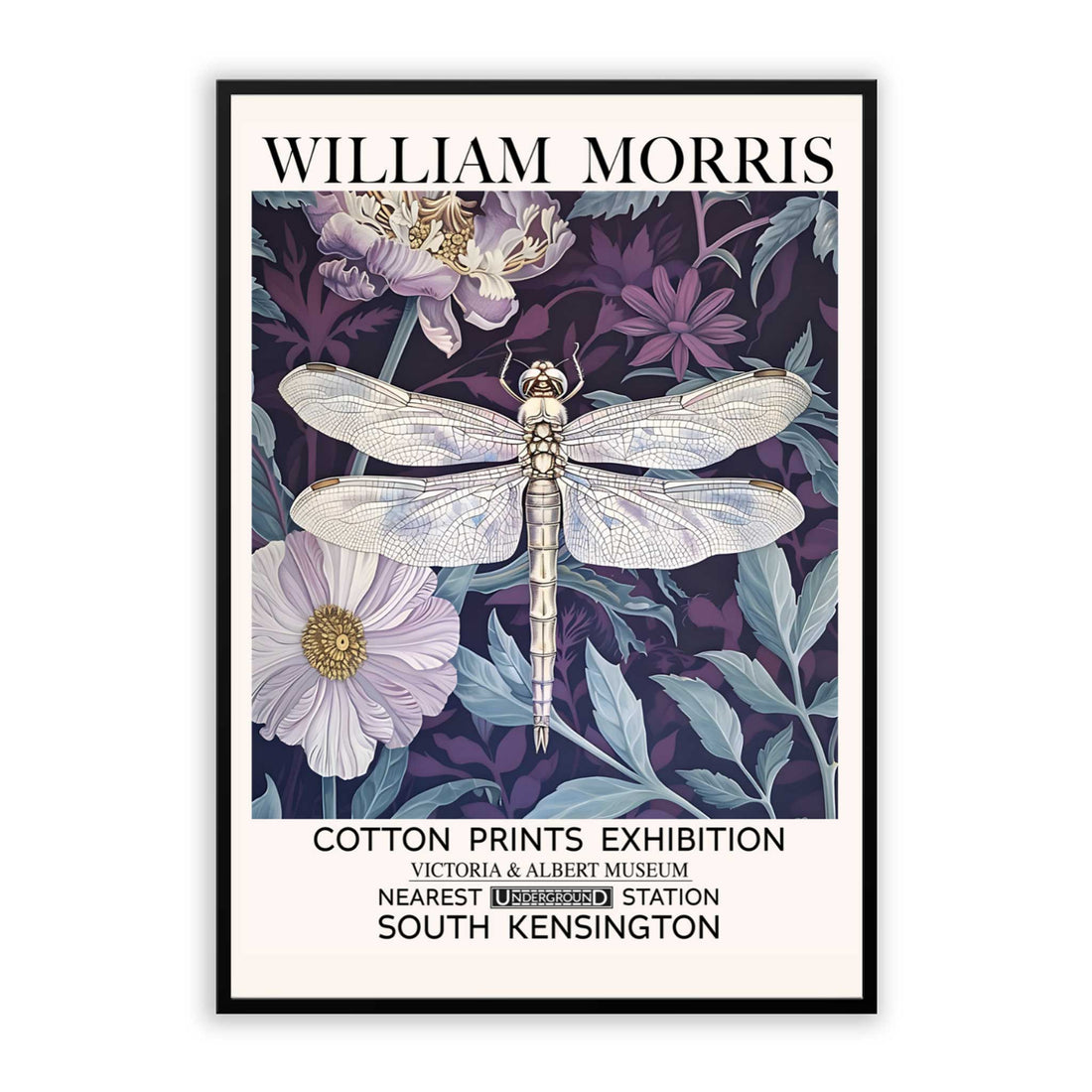 William Morris Purple Dragonfly 670 - Print Material