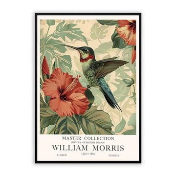 Humming Bird Wall Art – Vintage Botanical & Floral Print