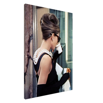 Audrey Hepburn breakfast at tiffany's photo canvas print