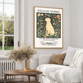 labrador print, Vintage William Morris Dog Print For Dog Lovers