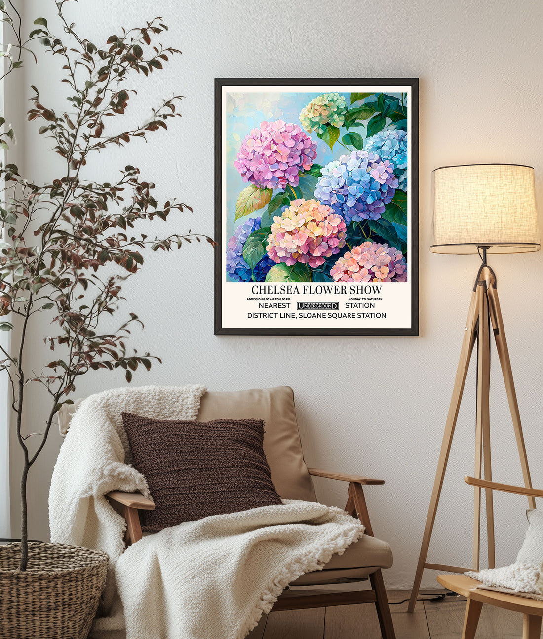 Hydrangea Flower Art Print- Flower Market 204
