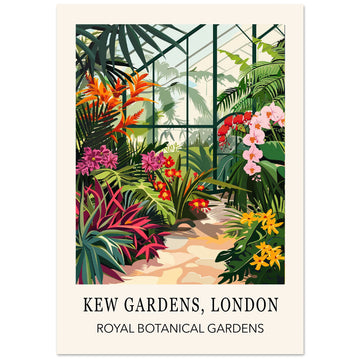 Kew Gardens London Temperate House Art Print, Poster