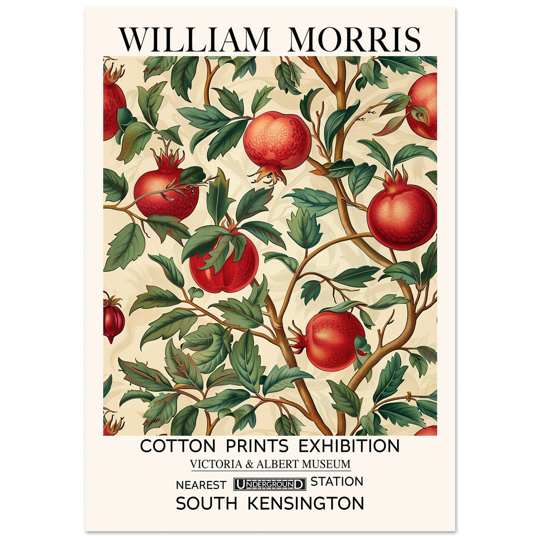 William Morris Print - The Pomegranates Art Print