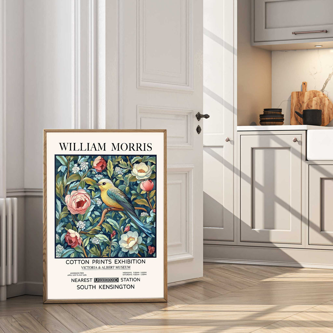 William Morris Bird and Flower Print Victorian Style Art