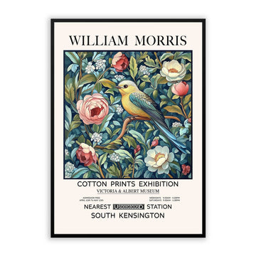 William Morris Bird and Flower Print Victorian Style Art