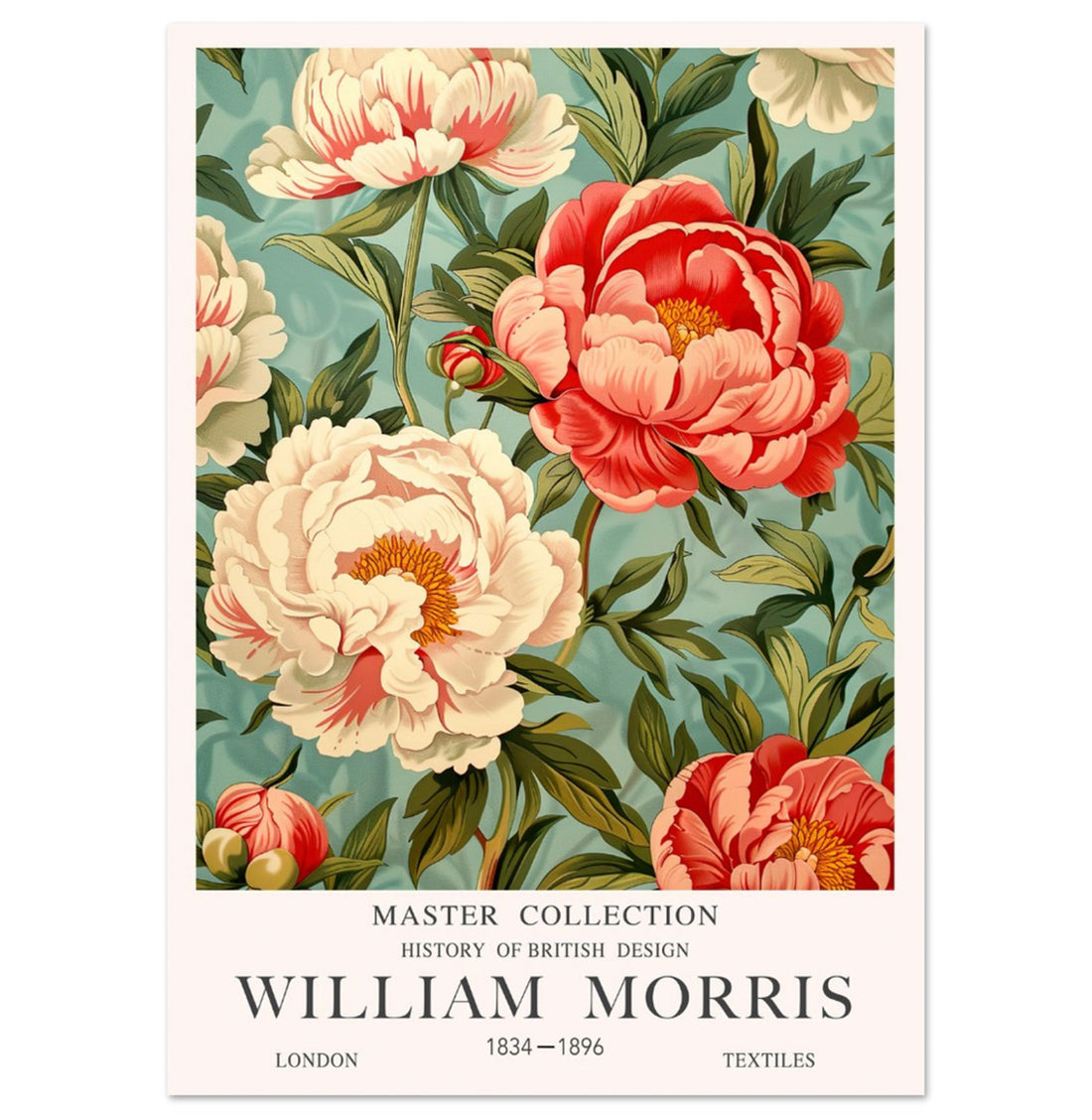 William Morris Flowers Peonies 82