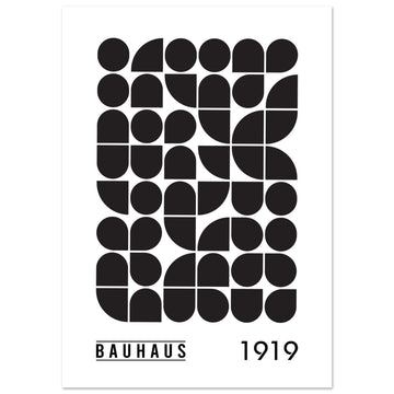 Retro Bauhaus Poster, No. 501, Bauhaus Art, Black and white, modern wall art, #illieeart