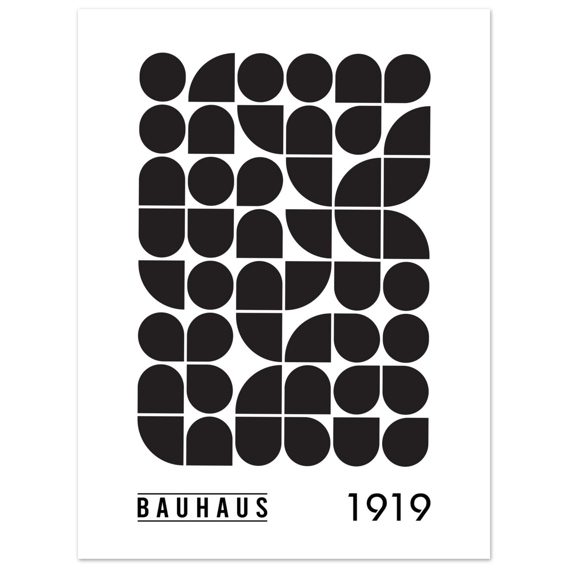 Retro Bauhaus Poster, No. 501, Bauhaus Art, Black and white, modern wall art, #illieeart
