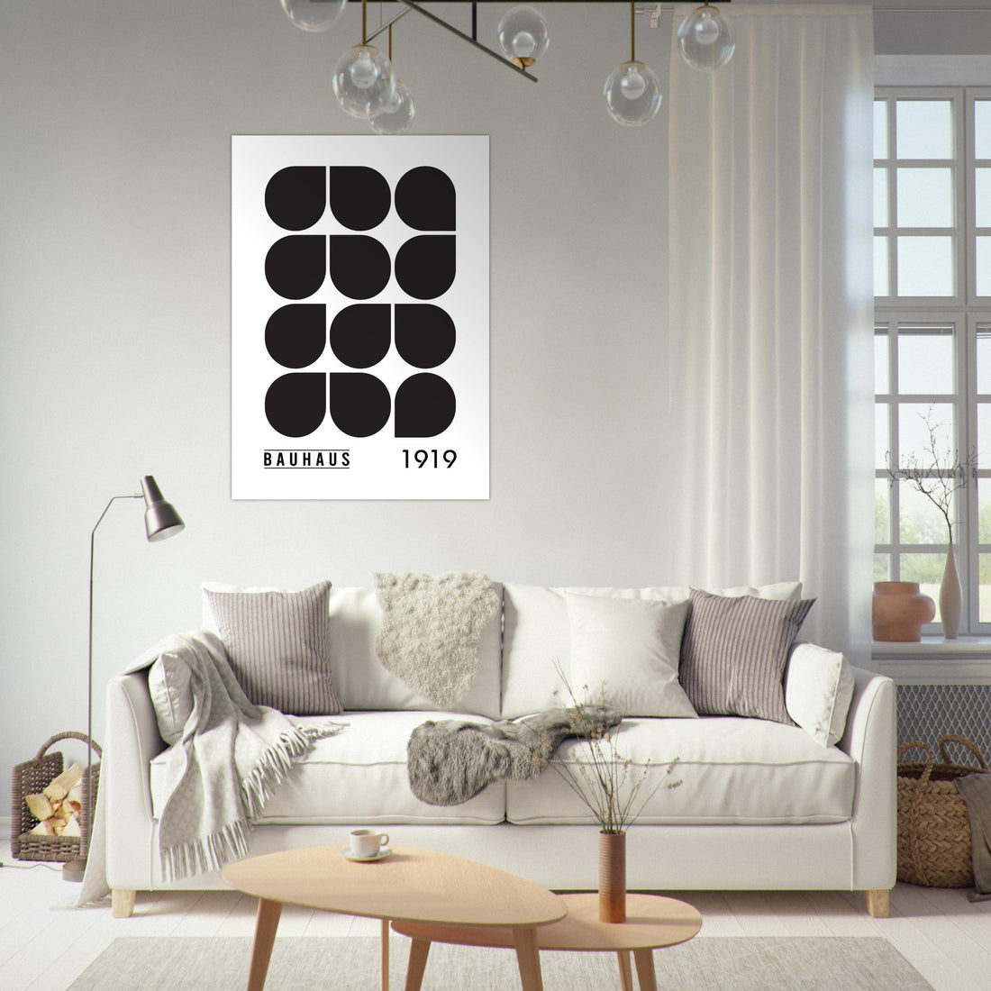 Art Deco Bauhaus Poster, No. 503 Art Print, abstract, architecture, design, #illieeart