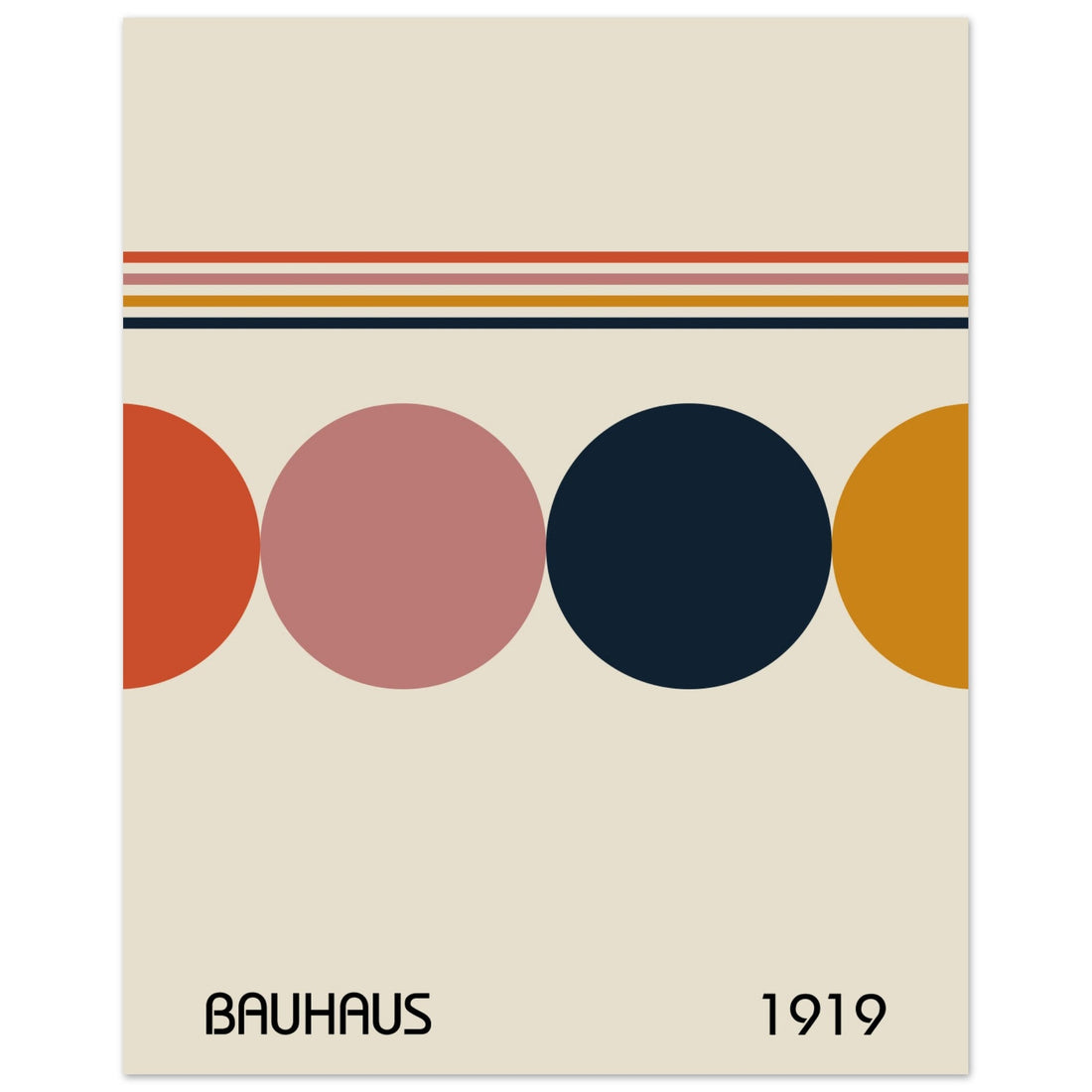 Vintage Bauhaus Poster, No. 109, abstract, architecture, black, #illieeart
