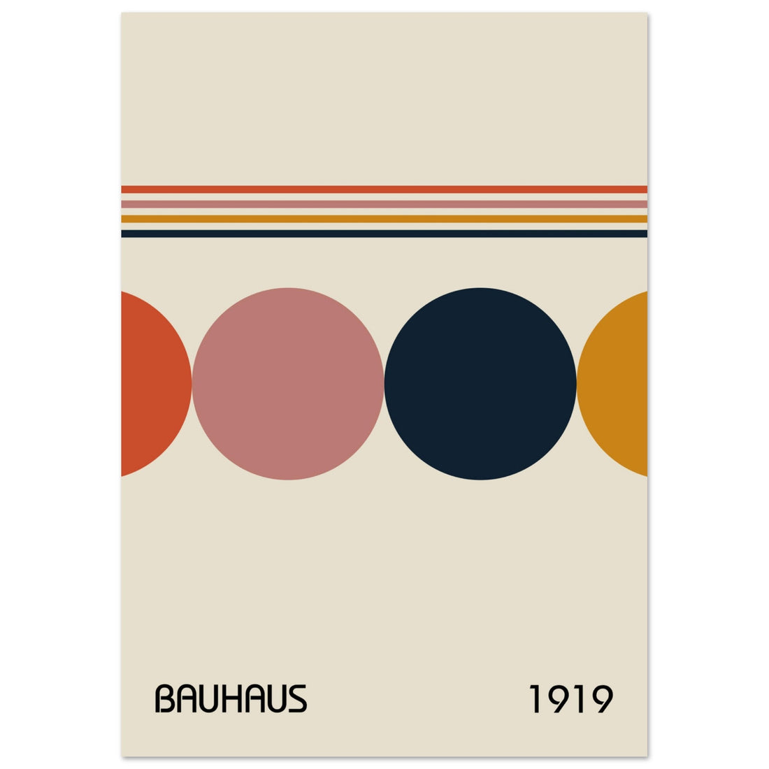 Vintage Bauhaus Poster, No. 109, abstract, architecture, black, #illieeart
