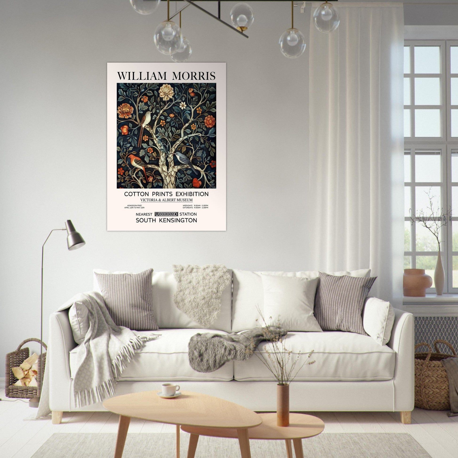 Birds On A Tree - William Morris Art Print, william morris, , , #illieeart