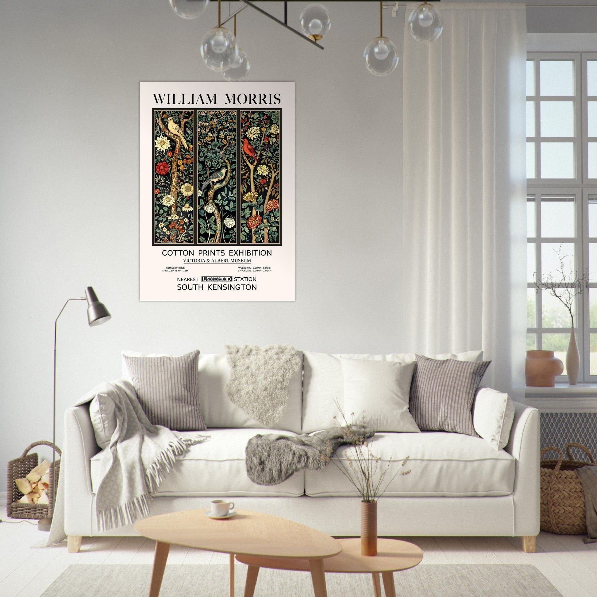 Birds On A Trees - William Morris Art Print, Arts & Crafts, floral art print, iconic artists, #illieeart