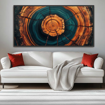 Tree Ring Abstract Large Size Wall Decor
