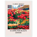 Flower Market Print, Copenhagen - Framed Poster, Denmark, Flower Market, Flower Market - Copenhagen, #illieeart
