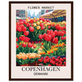 Flower Market Print, Copenhagen - Framed Poster, Denmark, Flower Market, Flower Market - Copenhagen, #illieeart