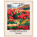 Flower Market Print, Copenhagen - Framed Poster, Denmark, Flower Market, Flower Market - Copenhagen, #illieeart