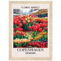 Flower Market Print, Copenhagen - Framed Poster, Denmark, Flower Market, Flower Market - Copenhagen, #illieeart
