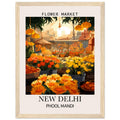 Flower Market Print, India - Framed Poster, floral poster, Flower Market India, New Delhi - India, #illieeart