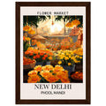 Flower Market Print, India - Framed Poster, floral poster, Flower Market India, New Delhi - India, #illieeart
