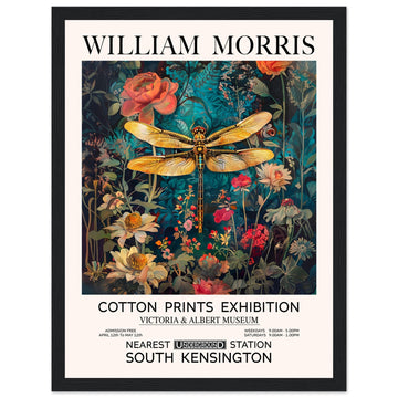 Glowing - The Dragonfly, Framed Poster, Art By Iconic Artist, Arts & Crafts, william morris, #illieeart