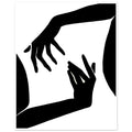 Hold My hand - All Lives Matter, Abstract Poster, Black and white, Black Lives Matter, #illieeart