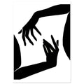 Hold My hand - All Lives Matter, Abstract Poster, Black and white, Black Lives Matter, #illieeart