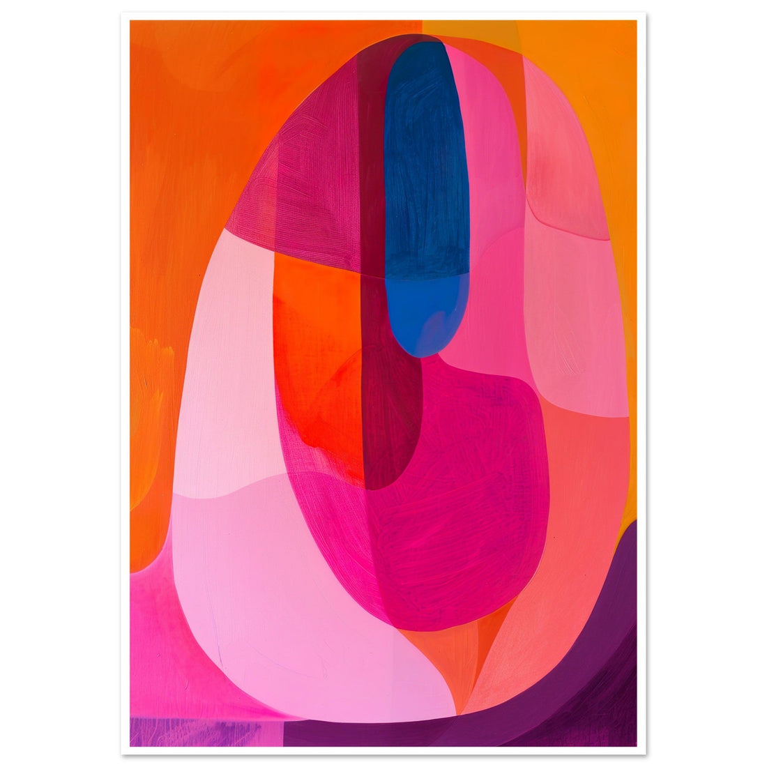My Pink Pink Heart, abstract, Modern Pink Art, Pink Gallery Wall Print, #illieeart