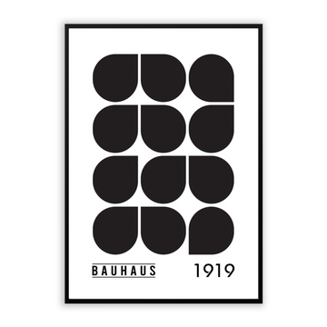 Bauhaus Black And White Poster - No. 503