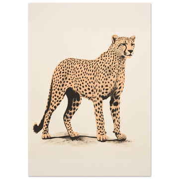 Speedy, Cheetah, Vintage Animal Print, Vintage Big Cat, #illieeart