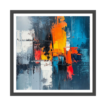 Blue and Red Abstract 02