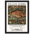 The Tiger In Flowers - Framed Poster, The Tiger In Flowers, Vintage Art print, william morris framed, #illieeart