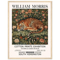 The Tiger In Flowers - Framed Poster, The Tiger In Flowers, Vintage Art print, william morris framed, #illieeart
