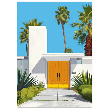The Yellow Door, Bright Yellow Print, The Yellow Door Art, Travel Poster, #illieeart
