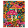 Trippy Mushroom, botanical art print, Mushroom Art Print, Trippy Mushroom Art, #illieeart