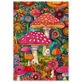 Trippy Mushroom, botanical art print, Mushroom Art Print, Trippy Mushroom Art, #illieeart