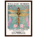 William Morris Framed Print - The Dragonfly, Blue, Floral Background, Framed Art print, #illieeart