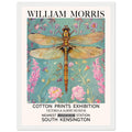 William Morris Framed Print - The Dragonfly, Blue, Floral Background, Framed Art print, #illieeart