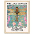 William Morris Framed Print - The Dragonfly, Blue, Floral Background, Framed Art print, #illieeart