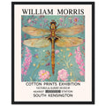 William Morris Framed Print - The Dragonfly, Blue, Floral Background, Framed Art print, #illieeart
