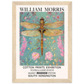 William Morris Framed Print - The Dragonfly, Blue, Floral Background, Framed Art print, #illieeart
