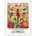 William Morris Framed Print - The Dragonfly, cream, Floral Background, Framed Art print, #illieeart