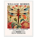 William Morris Framed Print - The Dragonfly, cream, Floral Background, Framed Art print, #illieeart