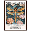William Morris Framed Print - The Dragonfly, Floral Background, Framed Art print, Teal, #illieeart
