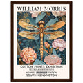 William Morris Framed Print - The Dragonfly, Floral Background, Framed Art print, Teal, #illieeart